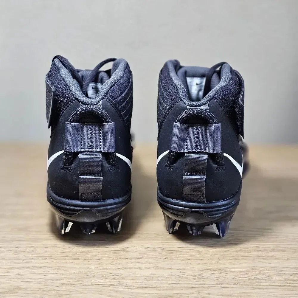 Nike Force Savage Pro 2 Football Cleats Shoes Black White AH4000-100 Men's 11 LE
